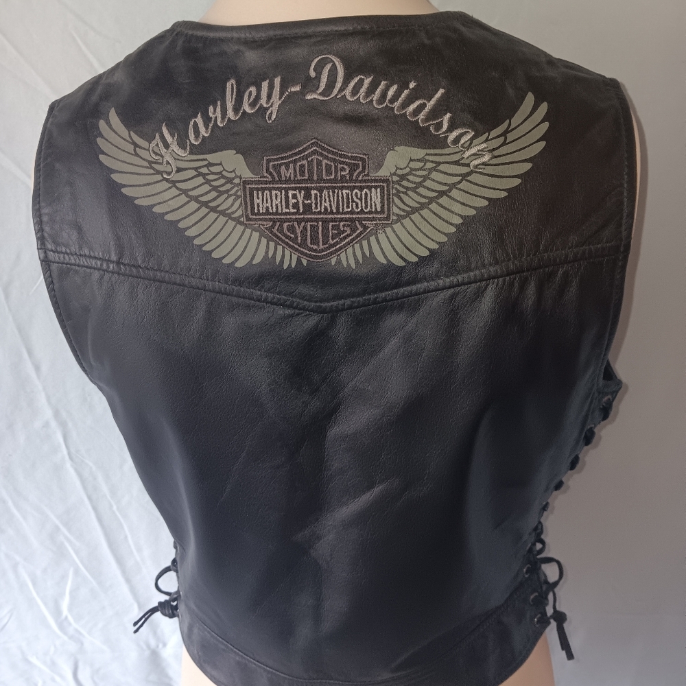 Harley-Davidson Black Leather Vest